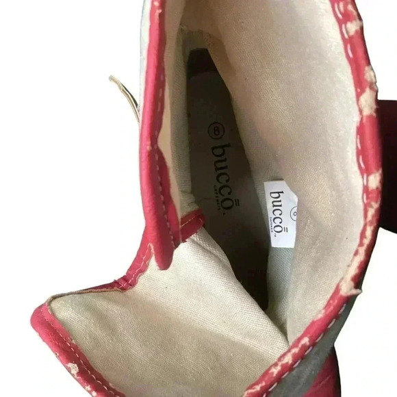 Bucco Women's Red and Brown Boots - Size 8 - Picture 12 of 15